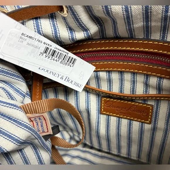 🆕DOONEY & BOURKE Drawstring Bucket Bag ~Navy blue~ - Picture 16 of 17